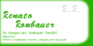 renato rombauer business card