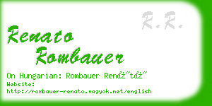 renato rombauer business card